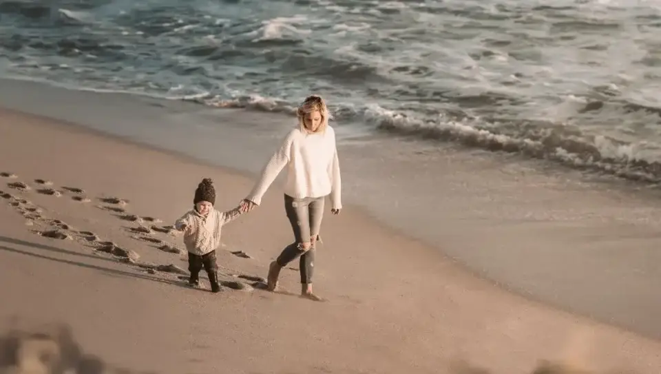 Walking by Ocean